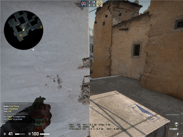 《CSGO》实战 Dust2闪光弹技巧