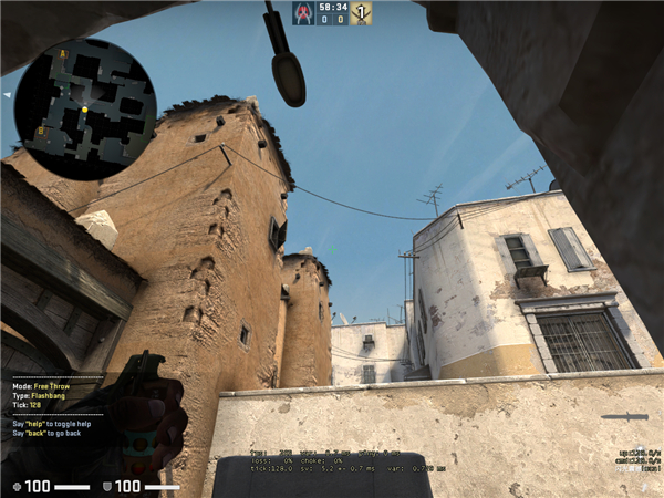 《CSGO》实战 Dust2闪光弹技巧