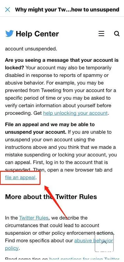 《twitter》封号怎么解封