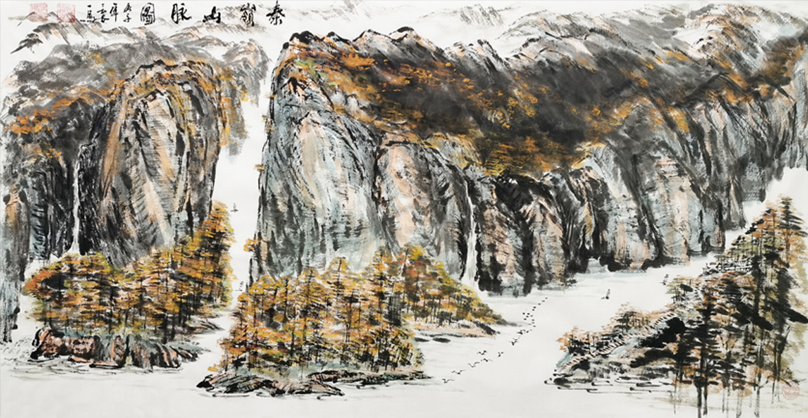 2635号 秦岭山脉图,庚子年,四尺整张.jpg 2635号 秦岭山脉图,庚子年,四尺整张.jpg