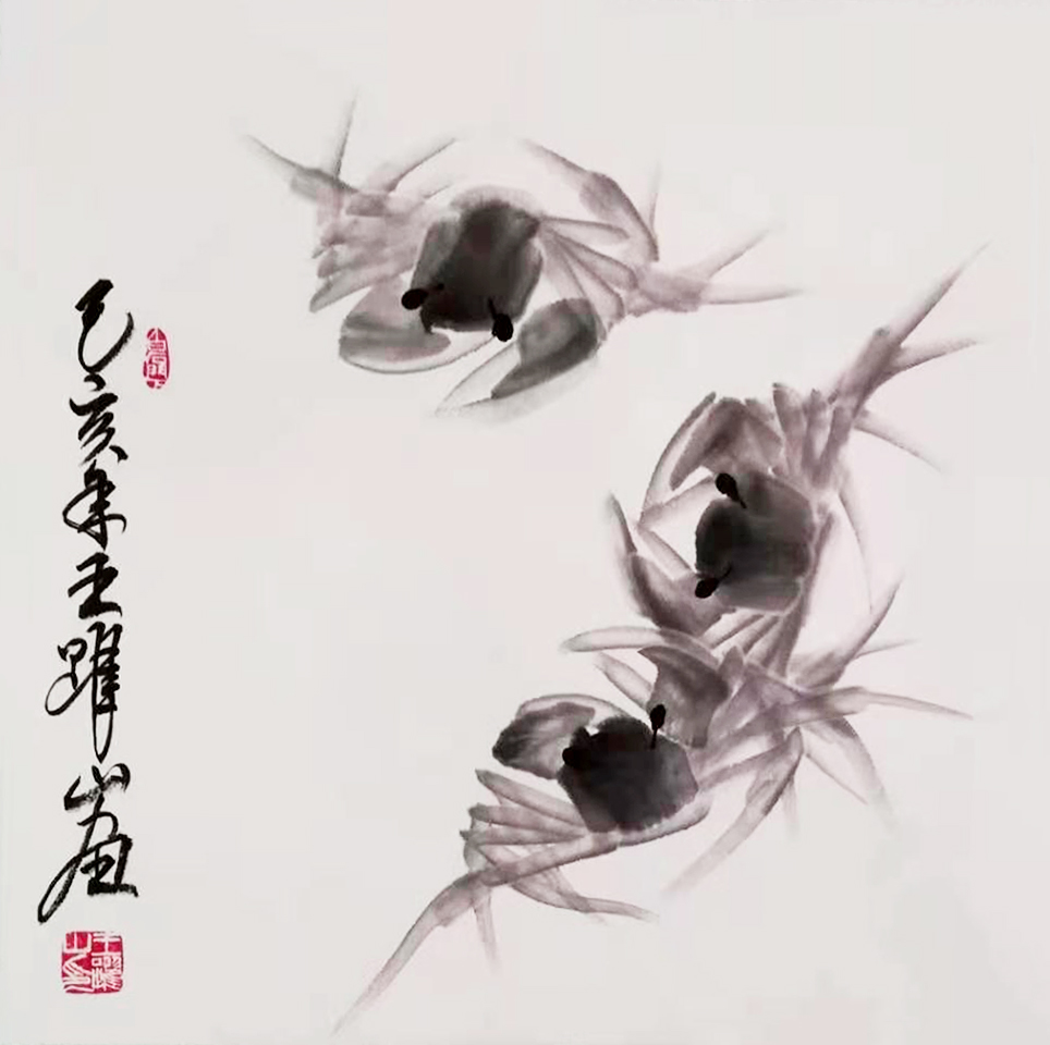 2899号 作品名称:三蟹图。尺寸:33cm乘33cm。2019年创作。.jpg 2899号 作品名称:三蟹图。尺寸:33cm乘33cm。2019年创作。.jpg