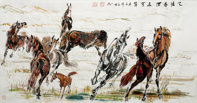 2636号 天涯春草正芳菲,庚子年,四尺整张.jpg 2636号 天涯春草正芳菲,庚子年,四尺整张.jpg