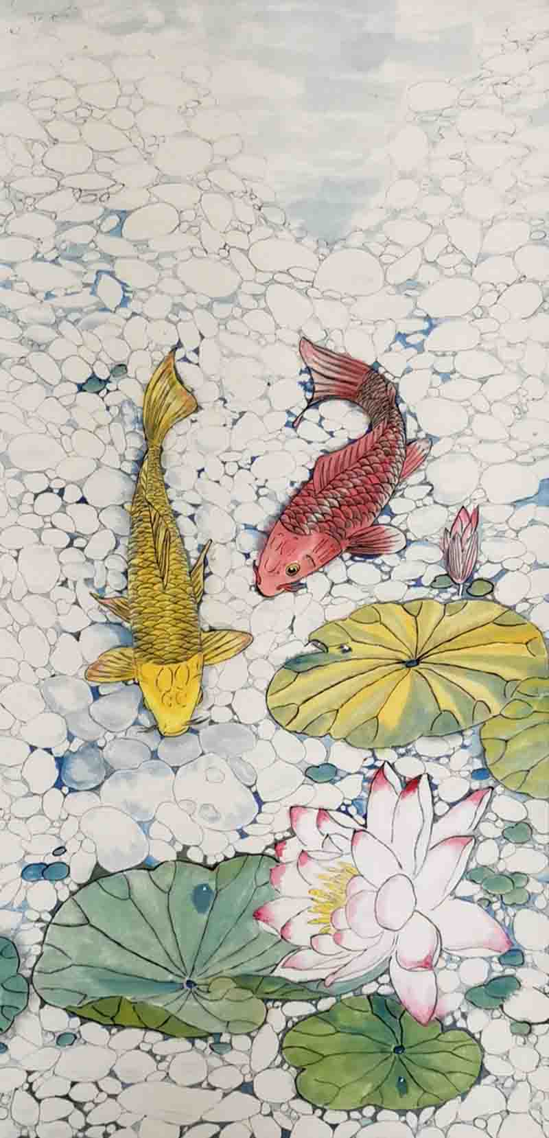 1664号 作品名称:国色双鲤。尺寸:136cm乘68cm。2020年创作。.jpg 1664号 作品名称:国色双鲤。尺寸:136cm乘68cm。2020年创作。.jpg