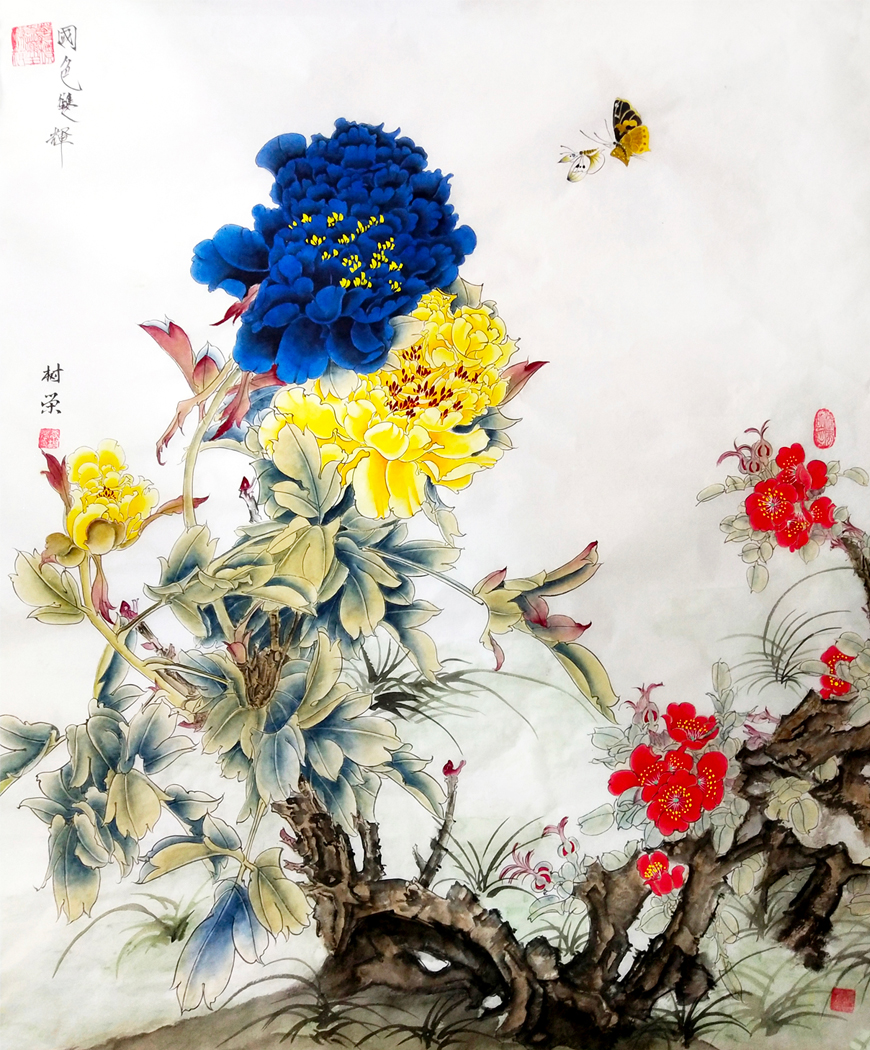 2775号 作品名称:国色双辉。尺寸:80cm乘80cm。2019年创作。.jpg 2775号 作品名称:国色双辉。尺寸:80cm乘80cm。2019年创作。.jpg