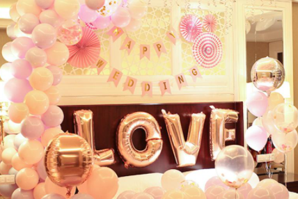 婚房气球点胶怎么去除2