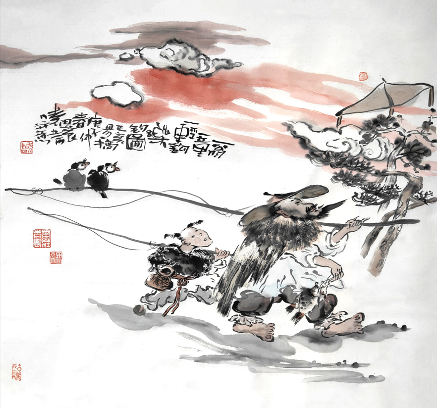 2549号-一翁一童一轻钩--68X70--2020年.jpg 2549号-一翁一童一轻钩--68X70--2020年.jpg