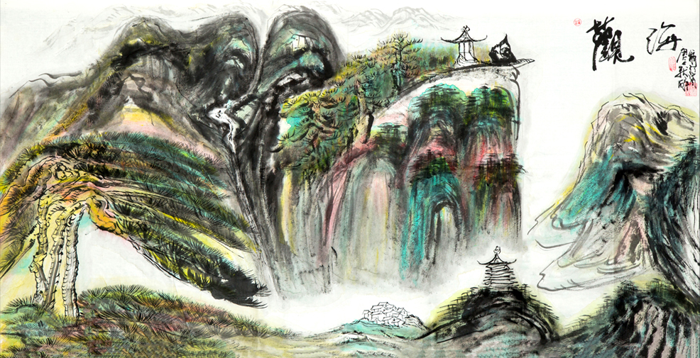 2720号 作品名称:观海。尺寸:136cm乘68cm。2020年创作。 (2).jpg 2720号 作品名称:观海。尺寸:136cm乘68cm。2020年创作。 (2).jpg