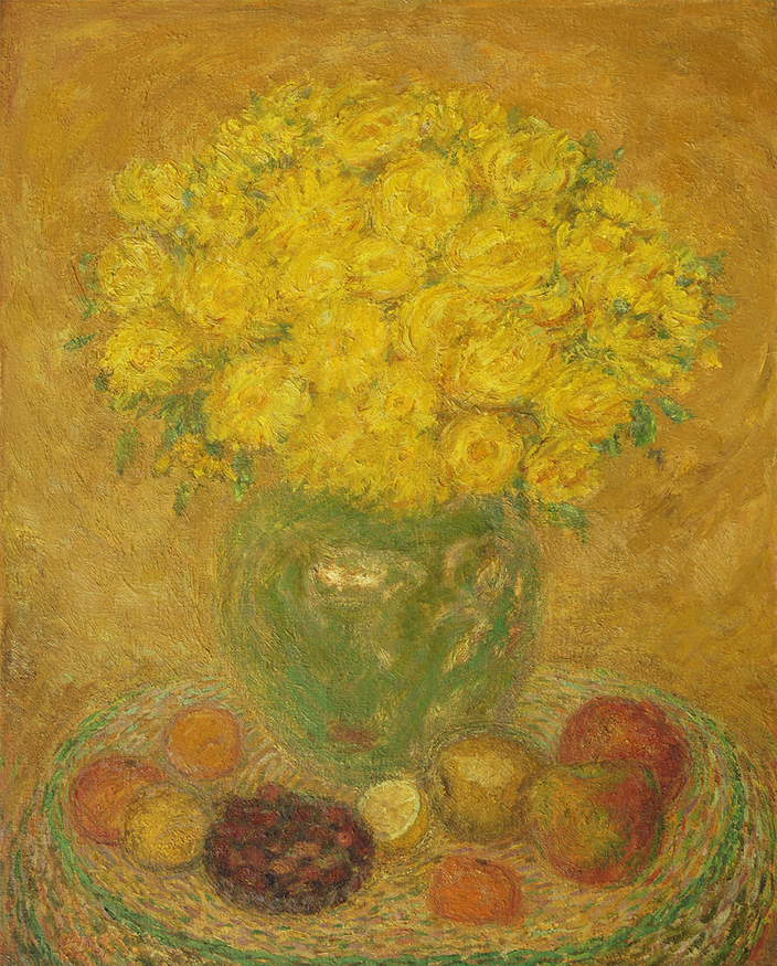 2987号-《黄菊和水果》油画81cmx65cm,1997年洪瑞生(代表作).jpg 2987号-《黄菊和水果》油画81cmx65cm,1997年洪瑞生(代表作).jpg