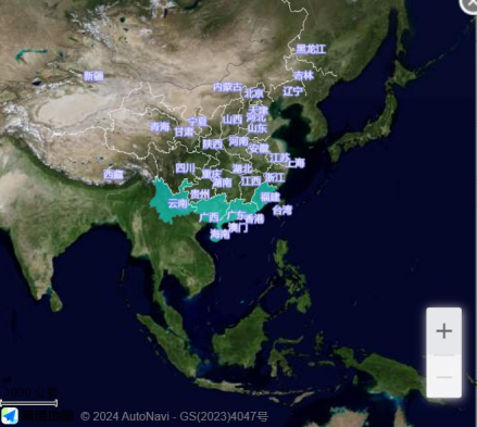 鸡蛋花中国分布图 