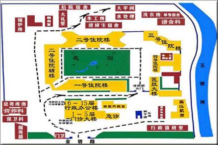 云南省第一人民医院平面示意图