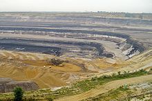 德国格雷文布罗伊希附近的露天褐煤矿