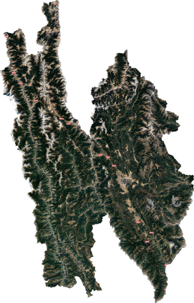 迪庆藏族自治州卫星图高清版大图