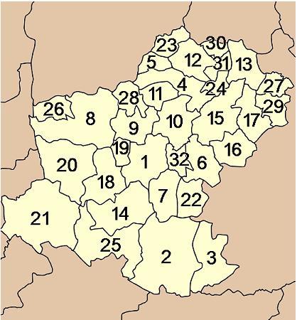 呵叻府 行政区划