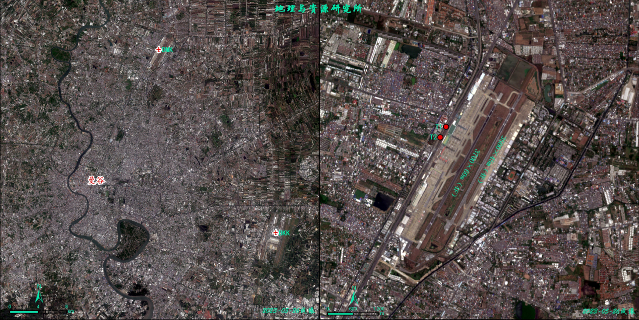 廊曼国际机场示意图，制图@凌家兴