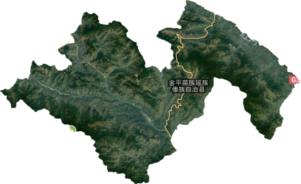 金平苗族瑶族傣族自治县卫星地图