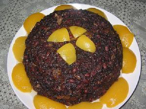 御田胭脂米(紫米八宝饭)