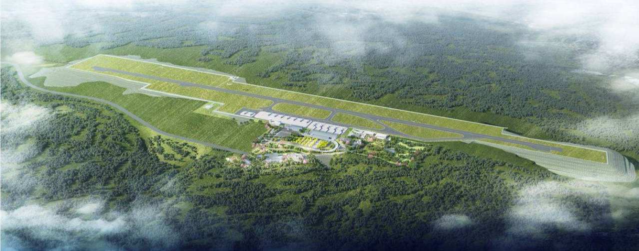 腾冲驼峰机场二期改扩建工程效果图
